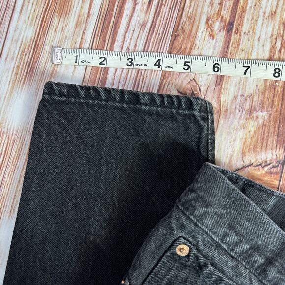 Vintage 90s Levis 501 Size 7 Black Button Fly Jeans Denim Pants Made USA 25x31.5 - Picture 7 of 12
